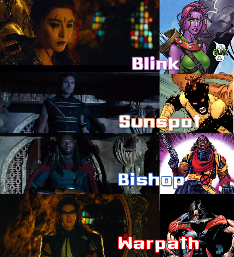 New Characters from X-men: Days of Future Past